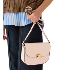 FURLA MOONLIGHT Mała torba na ramię przykurzony r&oacute;ż - Torby damskie - 3