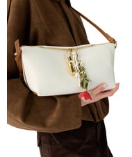 FURLA DEBBY Torba na ramię, sk&oacute;ra śmietana + brandy - Torby damskie - 4