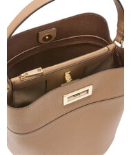 FURLA AMELIA Mała torebka z paskiem na ramię toffi - Torby damskie - 5