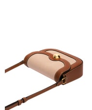 FURLA MOONLIGHT Mała torebka na ramię, ze sk&oacute;ry odcienie koniaku - Torby damskie - 4