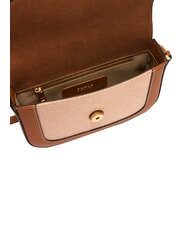 FURLA MOONLIGHT Mała torebka na ramię, ze sk&oacute;ry odcienie koniaku - Torby damskie - 5