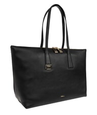 FURLA OLIVIA Sk&oacute;rzana torba na zakupy na ramię Czarny - Torby damskie - 4