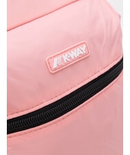 KWAY LAON Mały plecak nylonowy r&oacute;żowy geranium - Plecaki szkolne i rekreacyjne - 4