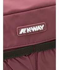 KWAY ALBAS Kosmetyczka zapinana na podw&oacute;jny zamek błyskawiczny z kieszeniami wino fioletowo-malwowe - Kosmetyczka - 3