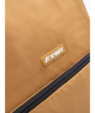 KWAY GIZY Nylonowy plecak na laptopa 15" brązowy bistr - Plecaki na laptopa do pracy - 5