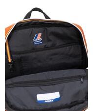 KWAY GIZY Nylonowy plecak na laptopa 15" pomarańczowo-brązowy - Plecaki na laptopa do pracy - 6