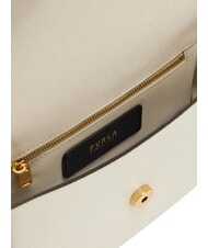 FURLA MOONLIGHT Mała torba na ramię KREM - Torby damskie - 7