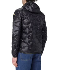 BLAUER WAVE Kr&oacute;tka, puchowa kurtka z kapturem czarny - Kurtki puchowe męskie - 2