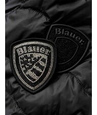 BLAUER CAMELIA Kr&oacute;tka, puchowa kurtka z kapturem czarny - Kurtki puchowe damskie - 4