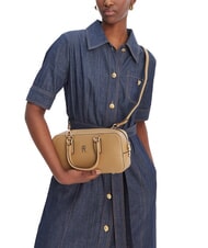 TOMMY HILFIGER TH DAILY Torebka z paskiem na ramię pł&oacute;tno safari - Torby damskie - 4