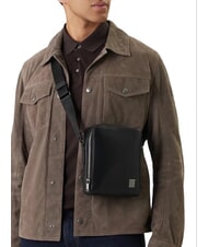 CALVIN KLEIN HARDWARE EMBLEM Torba na ramię na czarno - Torby na ramię męskie - 4