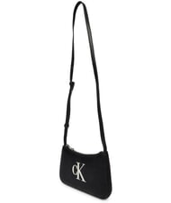 CALVIN KLEIN BOLD MONOGRAM Mała torba na ramię czarno-biały - Torby damskie - 3