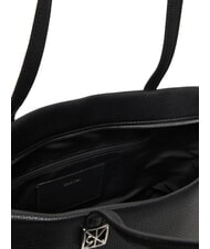 CALVIN KLEIN HARDWARE EMBLEM PEBB Torba na zakupy na czarno - Torby damskie - 4