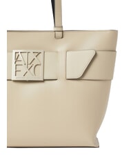 ARMANI EXCHANGE A|X BUCKLE Torba na ramię piasek - Torby damskie - 4