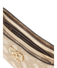 GUESS EMELIE LOGO Torba na ramię logo waniliowe - Torby damskie - 3