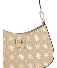 GUESS EMELIE LOGO Torba na ramię logo waniliowe - Torby damskie - 4