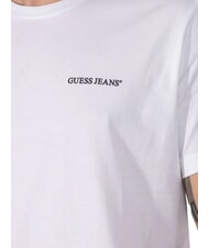 GUESS JEANS REGULAR LOGO Koszulka bawełniana czysto biały - Koszulki męskie - 3