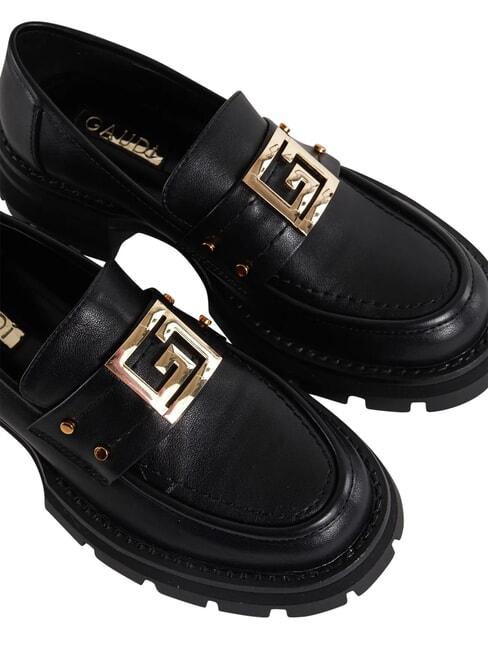ARIEL Mokasyny sk&oacute;rzane CZARNY - Buty damskie