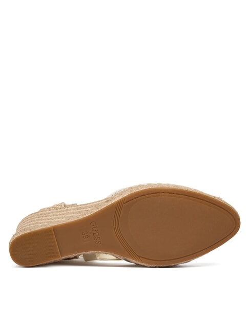 CHEYIN Sandały espadryle na obcasie 10 cm biały naturalny - Buty damskie