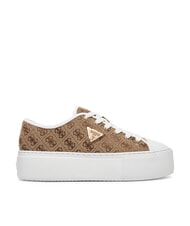 GUESS JOEZI4 Adidasy Beżowy/Brązowy - Buty damskie - 2