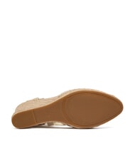 GUESS CHEYIN Sandały espadryle na obcasie 10 cm biały naturalny - Buty damskie - 5