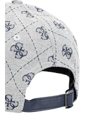 GUESS 4G JACQUARD Czapka baseballowa niebieskie logo 4G - Włosy - 2