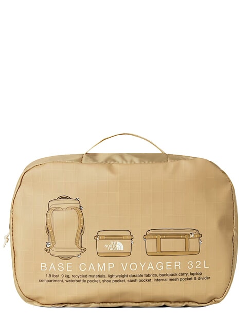 BASE CAMP VOYAGER Plecak torba podr&oacute;żna 32L khaki kamień/brąz użytkowy - Mn&oacute;stwo