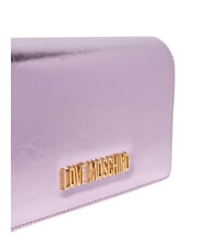 LOVE MOSCHINO SMART DAILY Kopert&oacute;wka z łańcuszkiem r&oacute;ża - Torby damskie - 5