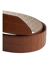 MICHAEL KORS BELT Pasek sk&oacute;rzany brązowy - Paski - 3