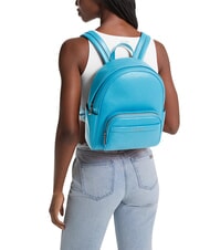 MICHAEL KORS BEX Plecak z kieszenią z przodu, ze sk&oacute;ry Santorini Blue - Torby damskie - 5