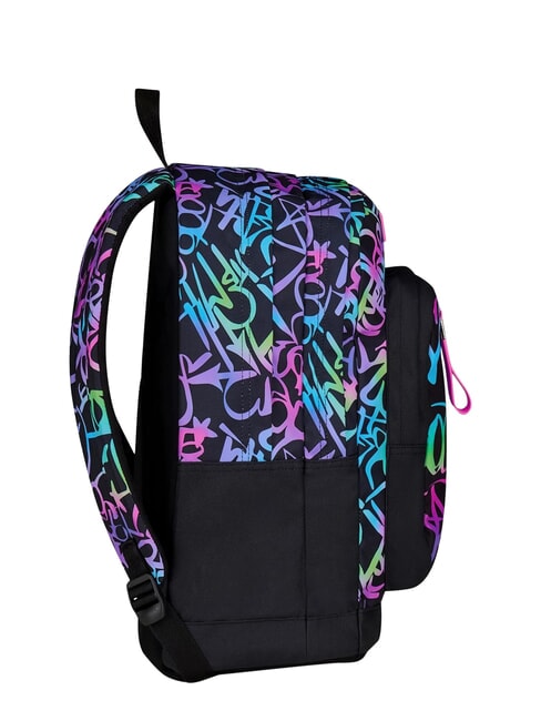 LOVELY ELEMENTS Plecak dwukomorowy fuksja fluorescencyjna - Plecaki szkolne i rekreacyjne