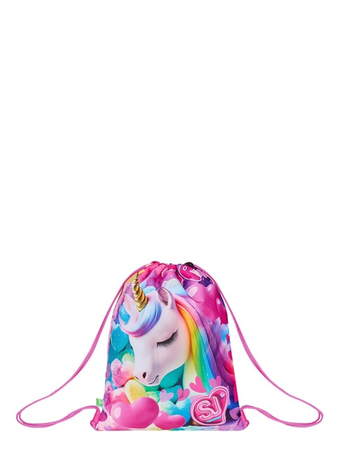 FLYUNICORN GIRL Torba szkolna fuksja fluorescencyjna - Plecaki szkolne i rekreacyjne