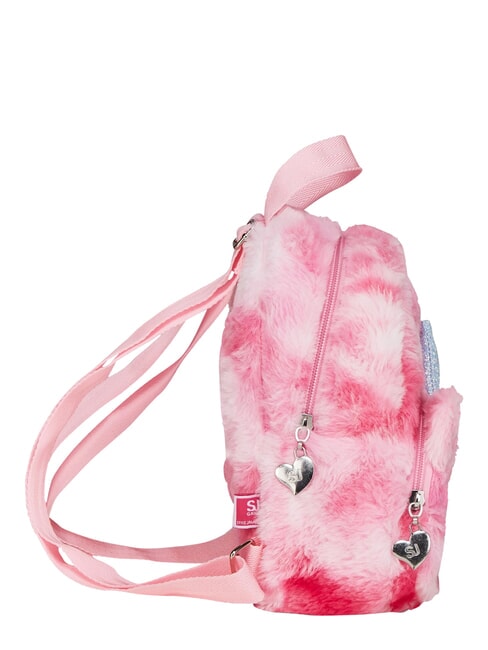 PLUSHY ANIMALS Mini plecak futrzany FUKSJA CUKROWĄ - Plecaki szkolne i rekreacyjne