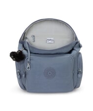 KIPLING CITY ZIP S Plecak z klapką niebieski kamień - Torby damskie - 3