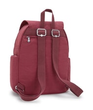 KIPLING CITY ZIP S Plecak z klapką wino salonowe - Torby damskie - 2