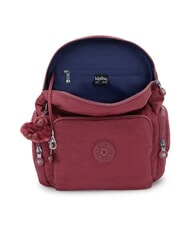 KIPLING CITY ZIP S Plecak z klapką wino salonowe - Torby damskie - 3