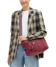 KIPLING ART MINI Torba zakupowa z paskiem na ramię wino salonowe - Torby damskie - 6