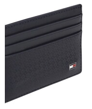TOMMY HILFIGER TH EMBOSSED Etui na karty kredytowe, sk&oacute;rzane kosmiczny niebieski - Portfele męskie - 4