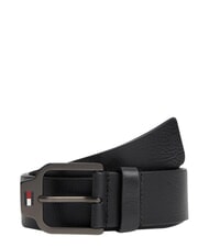 TOMMY HILFIGER TJ SCANTON Pasek sk&oacute;rzany czarny - Paski - 2