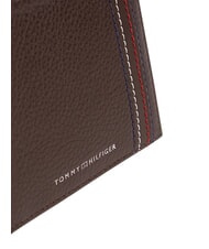 TOMMY HILFIGER TH CENTRAL Portfel sk&oacute;rzany ziarna kawy - Portfele męskie - 3