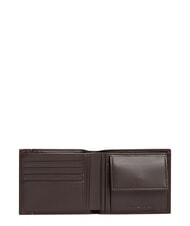 TOMMY HILFIGER TH CENTRAL Portfel sk&oacute;rzany ziarna kawy - Portfele męskie - 4