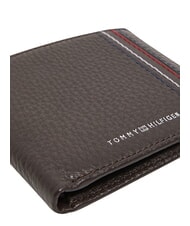 TOMMY HILFIGER TH CENTRAL Portfel z miejscem na karty, ze sk&oacute;ry ziarna kawy - Portfele męskie - 5