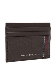 TOMMY HILFIGER TH CENTRAL Etui na karty kredytowe, sk&oacute;rzane ziarna kawy - Portfele męskie - 3