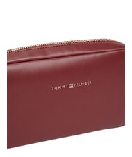 TOMMY HILFIGER TH ESSENTIAL Mała torba na ramię aksamitny bordowy - Torby damskie - 4