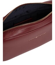 TOMMY HILFIGER TH ESSENTIAL Mała torba na ramię aksamitny bordowy - Torby damskie - 5