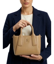 TOMMY HILFIGER TH ESSENTIAL Mała torba na ramię pł&oacute;tno safari - Torby damskie - 2