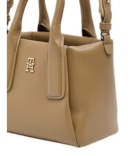 TOMMY HILFIGER TH ESSENTIAL Mała torba na ramię pł&oacute;tno safari - Torby damskie - 8