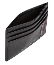 TOMMY HILFIGER TH CENTRAL Etui na karty kredytowe, sk&oacute;rzane czarny - Portfele męskie - 3