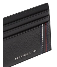 TOMMY HILFIGER TH CENTRAL Etui na karty kredytowe, sk&oacute;rzane czarny - Portfele męskie - 4