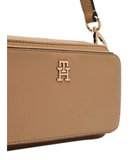 TOMMY HILFIGER TH DAILY Torba na ramię z paskiem na ramię pł&oacute;tno safari - Torby damskie - 4